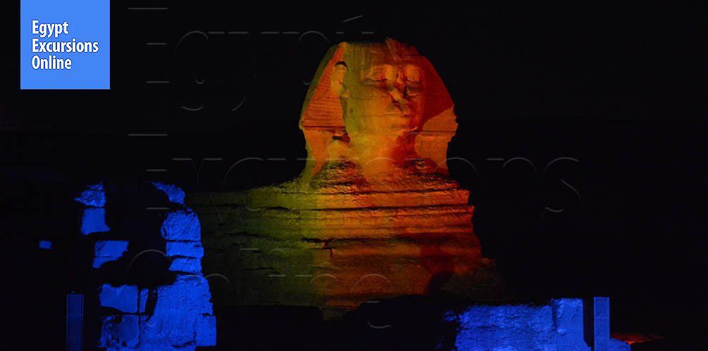 Historical Sound and Light Show at Giza Pyramids from Cairo