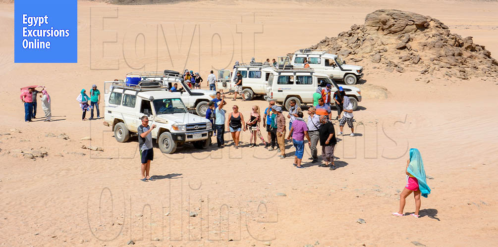 From El Gouna to Hurghada Desert Private Jeep Safari Tour